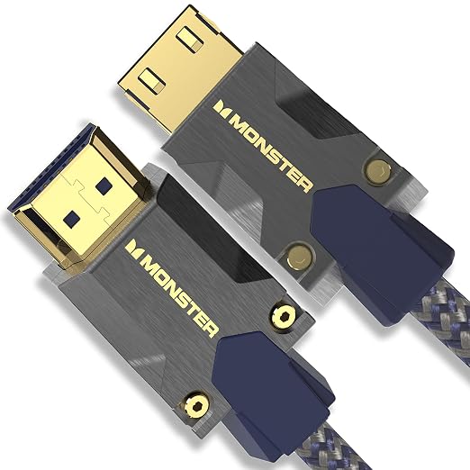 Monster M3000 Ultra High Speed HDMI Cable 4.9 ft, 8K 60Hz, 48 Gbps, HDR, ARC/eARC, 7.1 Audio, Braided Duraflex Jacket, Gold Plated Connectors, HDMI Cable for TV, Gaming, Monitor, Soundbar