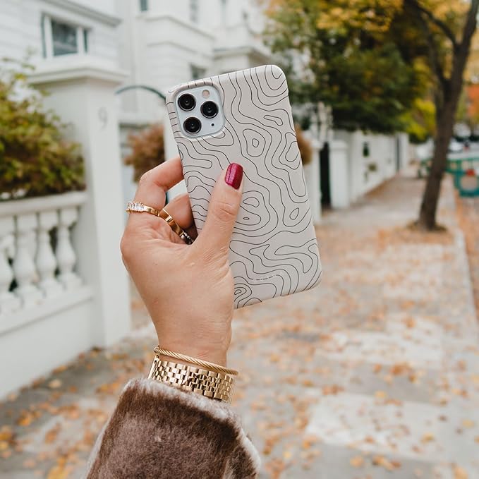 BURGA Phone Case for iPhone 14 - Cute, Trendy, Aesthetic, Pattern Phone Cover, Hard Shell Protection - fits Apple iPhone 14 Case for Women and Men