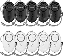 Personal Alarm for Women, 10Pcs 140dB Self Defense Keychain LED Light - Image 1