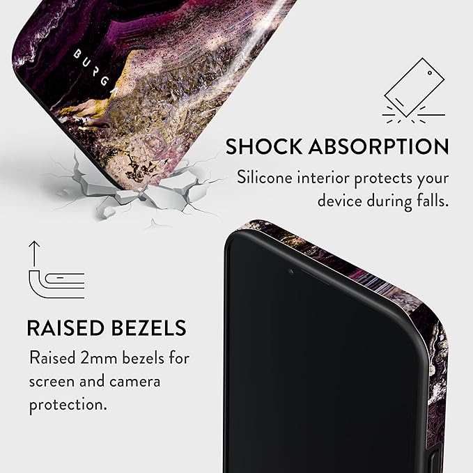 BURGA Phone Case for iPhone 14 - Cute, Trendy, Aesthetic, Pattern Phone Cover, Hard Shell Protection - fits Apple iPhone 14 Case for Women and Men