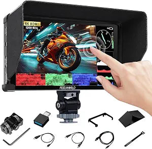 FEELWORLD P6XL (2026 NEW) 6" 1200nit Camera Field Monitor, 4K HDMI Screen