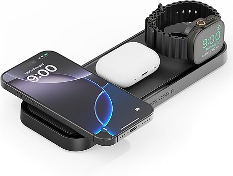 NOCO XGrid XDP3 3-in-1 Wireless Charging Station - iPhone, Watch & AirPods