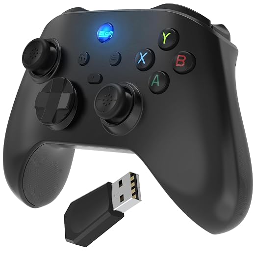 Fosmon 2.4G Wireless Gaming Controller with Hall Effect Triggers For PC