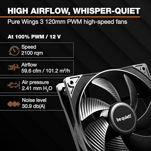be quiet! Pure Loop 3 360mm All-in-One Water Cooling for Overclocked AMD/Intel Systems, 3X Pure Wings 3 120mm PWM High-Speed Fans, High Static Pressure, Whisper-Quiet PWM Pump