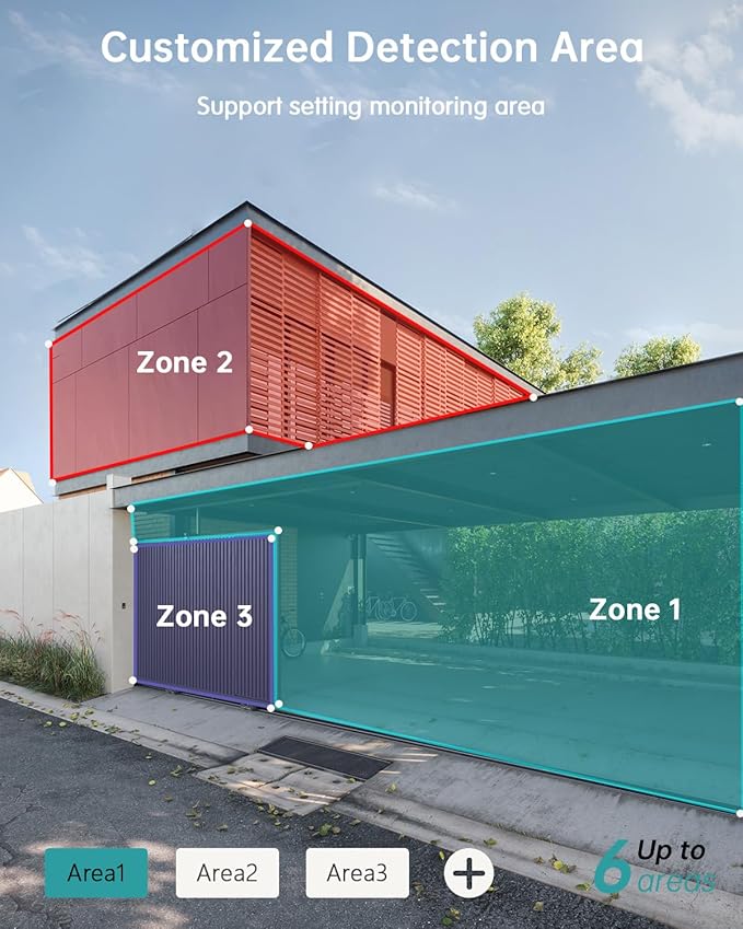 ZUMIMALL 2K Solar Security Cameras Wireless Outdoor 4-Pack – 360° View, Color Night Vision & AI Detection
