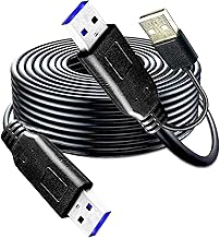YOTETION USB 3.0 30FT A to USB A Male Cable, USB Cord Compatible with Hard Drive Enclosures, DVD Player, Hard Drive Enclosures, DVD Player, TV, Flash Drive, Hub, Monitor, Speaker and More - Image 1