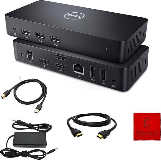 Dell D3100 USB 3.0 Docking Station, 65W 4K Triple Display Dual Monitor Dock - Image 6