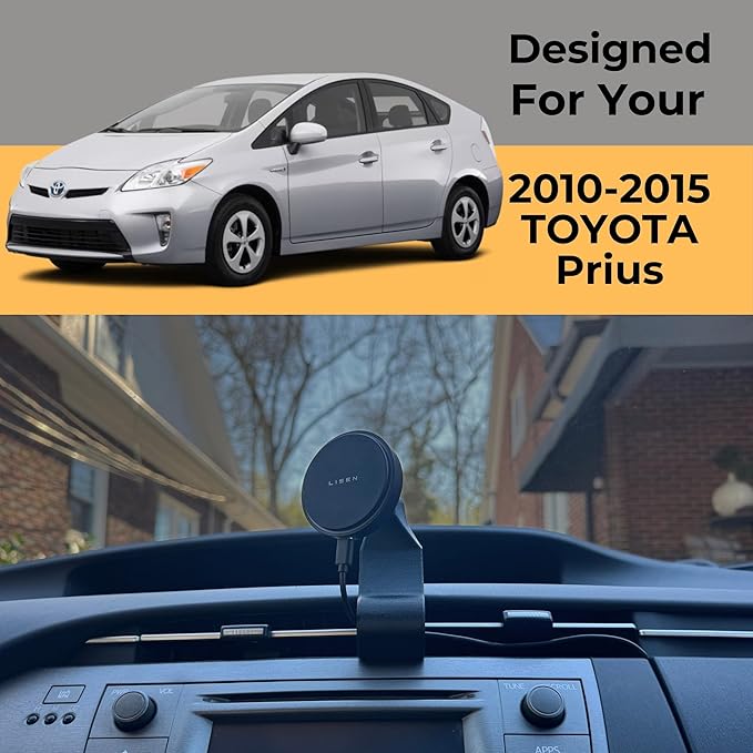 Phone Holder for The Toyota Prius 2010-2015 (MagSafe Compatible/Wireless Charging)