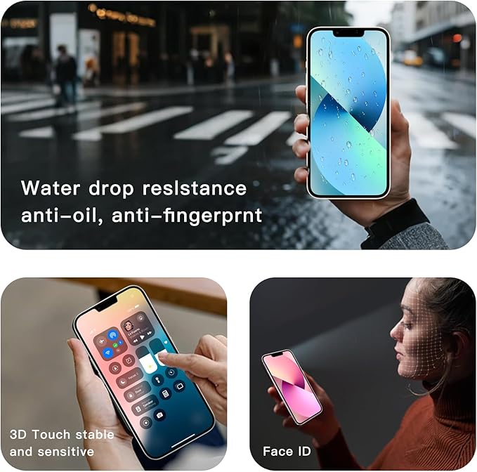 for iPhone 13 Pro Max Screen Replacement Kit Full Assembly 6.7 inch,3D Touch LCD Display for A2643、A2484、A2641、A2644、A2645 Digitizer Screen and Repair Tools Kit