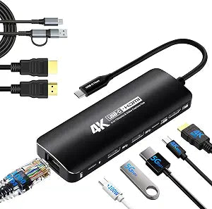Guermok USB-C Capture Card Dock for Switch 2 & Steam Deck, 4K60 & 1080P120