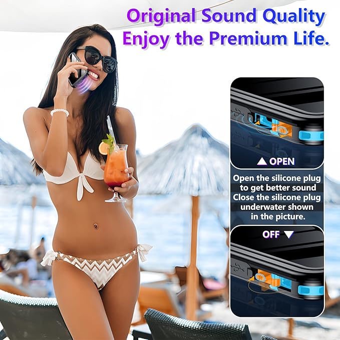 2025 New Designed for iPhone 16 Pro Case Waterproof, [Built-in Screen Protector & Glass Camera Protector][Full Body Shockproof][IP68 Underwater][Dustproof][Dropproof] Phone Case for iPhone 16 Pro 6.3"