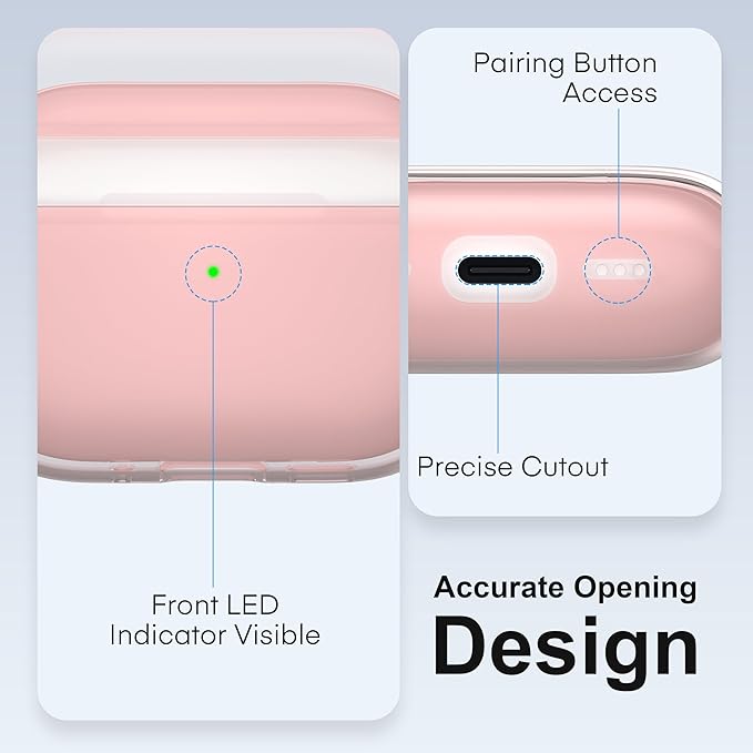Valkit for Airpods Pro 3 Case Clear with Cleaner Kit | Soft TPU Airpods Pro 3 Generation Case | Protective Cover Shockproof | iPods Pro 3 Cases | for Air pods Pro Gen 3 2025(Clear Pink)