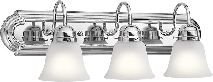 Kichler 3-Light Bathroom Vanity Light, Chrome