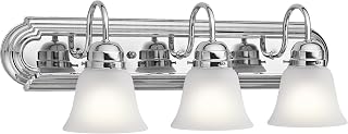 Kichler 3-Light Bathroom Vanity Light, Chrome - Image 1