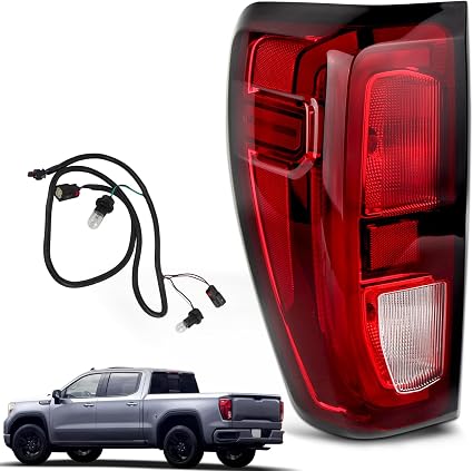 Halogen Tail Lights For 2019-2026 GMC Sierra 1500/2500HD/3500HD Left Driver