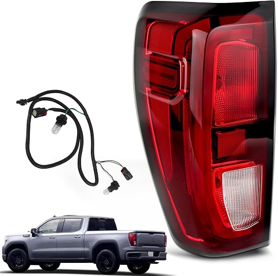 Halogen Tail Lights For 2019-2026 GMC Sierra 1500/2500HD/3500HD Left Driver