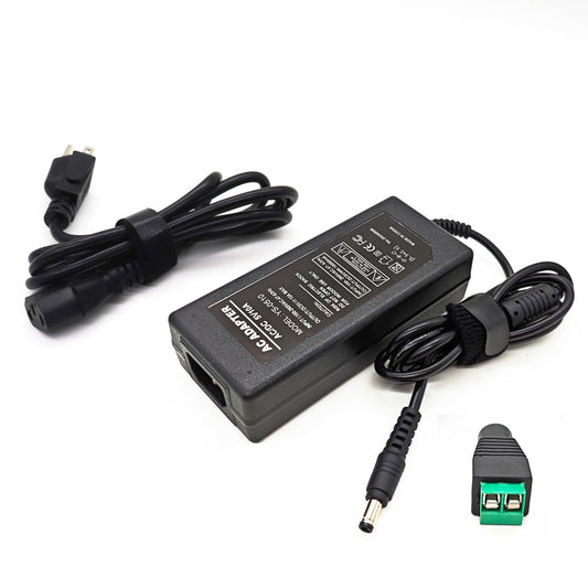 5V 10A 50W Power Supply AC/DC Adapter, 100-240V to DC 5 Volt 10 Amp with 5.5x2.5mm Jack, LED Strip Transformer Driver for WS2812B SK6812 Pixel Light, CCTV Camera
