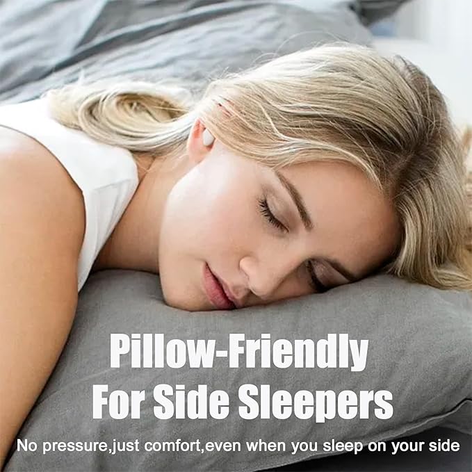 Sleep Earbuds, Invisible Sleeping Headphones Wireless Bluetooth 5.3 Headphones for Side Sleepers - 35dB Noise Blocking Earplugs with 6H Playtime and Comfortable Fit for Sleeping, Sport Grey
