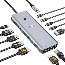 MOKiN USB C Docking Station Dual Monitor 2 HDMI for Dell/HP/Lenovo Laptop - Image 1