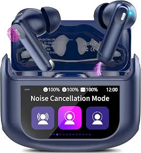 Active Noise Cancelling Ear Buds 48H Wireless Earbuds with Touch Screen