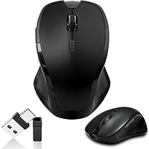 Wireless Bluetooth Mouse for MacBook & iPad, Rechargeable, Black - Image 1
