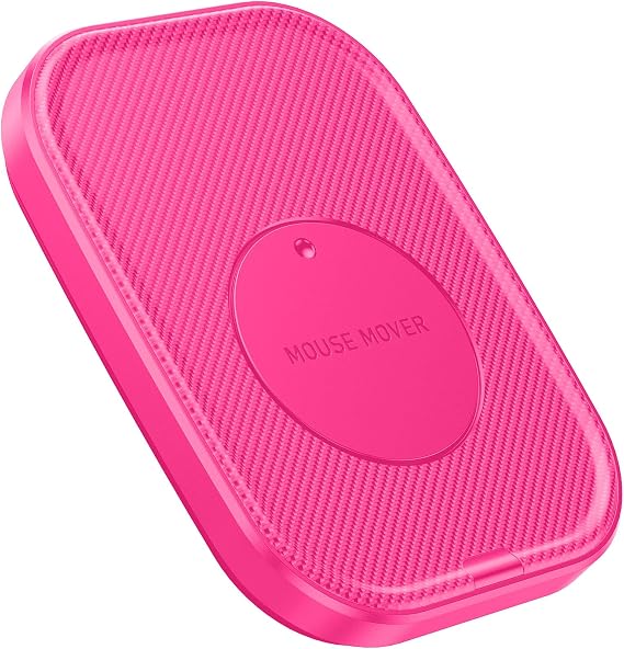 Yonktoo Mouse Jiggler Undetectable – Ultra Slim Mouse Mover with Realistic Movement, No Software Needed, Keeps Your PC Awake and Active, Keeps Computer Awake for Office or Remote Work - Pink