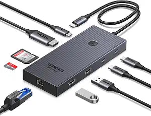 UGREEN Revodok Pro 9 in 1 USB C Hub Gigabit Ethernet Adapter 4K@60Hz HDMI