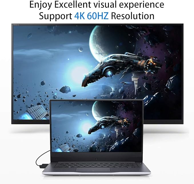 Duttek 4K 90 Degree HDMI Cable 6inch/15cm, Extremely Thin Down Angled HDMI Male to Male Cable for 3D and 4K Ultra HD TV Stick HDMI 2.0 Cord