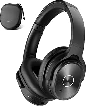 ZIHNIC Active Noise Cancelling Headphones, 40H Playtime Wireless Bluetooth Headset with Deep Bass Hi-Fi Stereo Sound,Comfortable Earpads for Travel/Home/Office (Black) - Image 1