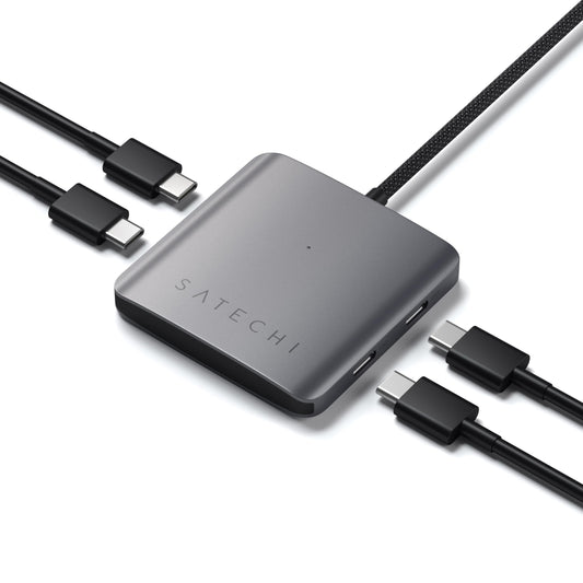 Satechi 4-in-1 USB-C Hub, 100W PD Pass-Through Charging, and More