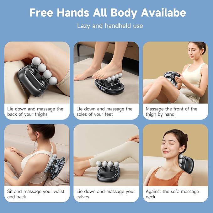 Upgraded 16-Head Mini Massage Gun, Electric Deep Tissue Massage, 3 Modes, 30 Levels Of Speed, Used To Relieve Pain In Neck, Back, And Leg Muscles, Lightweight And Portable, Suitable For Small Figures