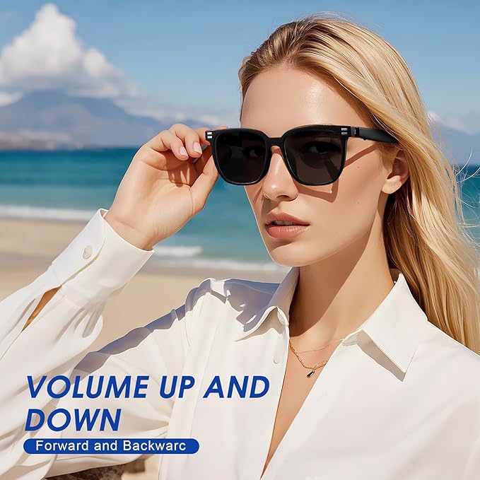 Smart Glasses - Anti Blue Light & Photochromic Bluetooth Sunglasses, UV Protection, Hands-Free Calls & Audio, Voice Assistant for Men/Women