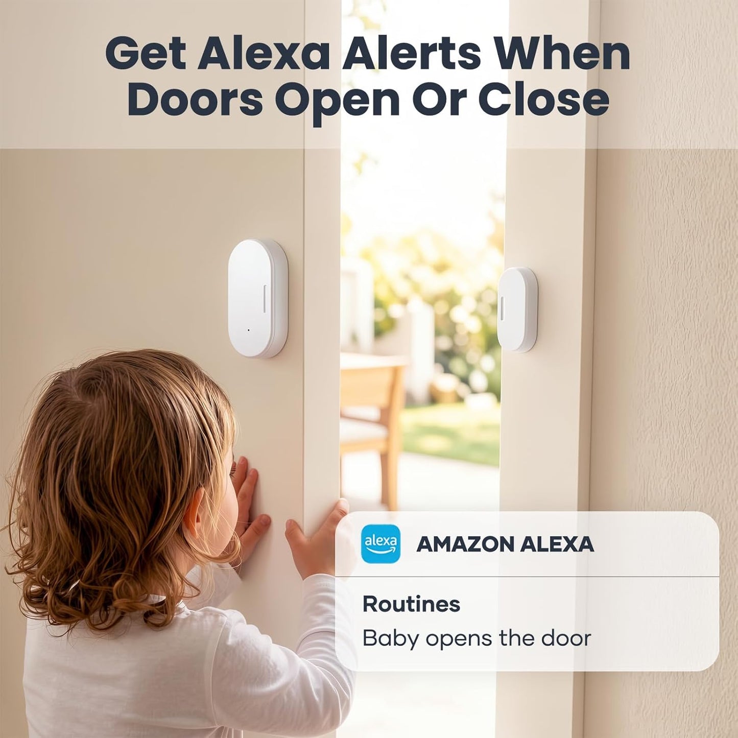 4 Pack Zigbee Door Sensor, Mini Smart Contact Sensors for Doors, Home Automation, Compatible with SmartThings, Alexa, Home Assistant, Hubitat, Aeotec and Homey (Zigbee Hub Required)