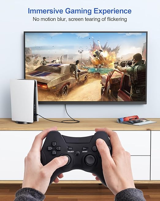 4K HDMI Cable 4FT, High Speed HDMI 2.0 Cable 4 Foot Ultra HD HDMI to HDMI Cord 4K@60Hz, 2K@144Hz, 1080P@240Hz, HDR, 3D, HDCP2.2, ARC for Monitor, Roku TV, PS4/PS5, Laptop, HDTV, Xbox, Switch