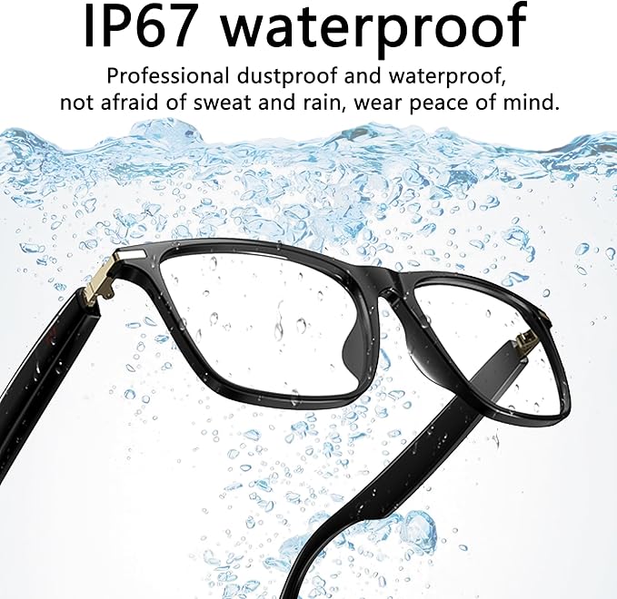 AI Smart Glasses, Bluetooth 5.3 Glasses for Men Women ,Translation Glasses with 164 Language,Physical Color Changing Lens, Music Playback & Hands-Free Calling,Design for Travel/Meeting/Business (M01)