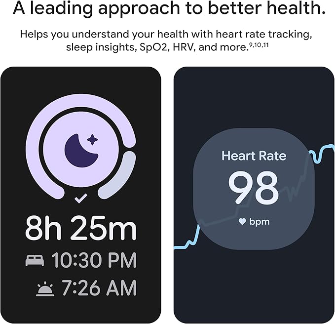 Google Pixel Watch 4 (41mm) - Android Smartwatch with Heart Rate and Sleep Tracking - 30-Hour Battery - Fitness Tracking - Google AI - Matte Black Aluminum Case - Obsidian Active Band - Wi-Fi