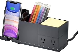Bostitch Konnect Qi Certified Wireless Charging Desk Accessory Kit with Pencil Cups - Image 1
