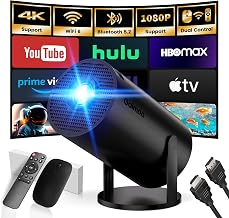 Mini Projector Support 4K 1080P FHD Portable Projector Built-in App - Image 1