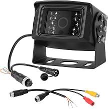 BigJade 1080P Backup Camera for Truck - AHD/CVBS Dual Format - IP69 Waterproof Night Vision - 4-Pin Design for RV, Trailer and Van - PAL/NTSC & Mirror/Normal Image with Parking Guide Lines - Image 1