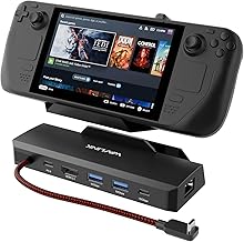 Steam Deck Dock, WAVLINK Gaming Dock, HDMI 2.1, Single 4K@144Hz, 100W PD in - Image 1