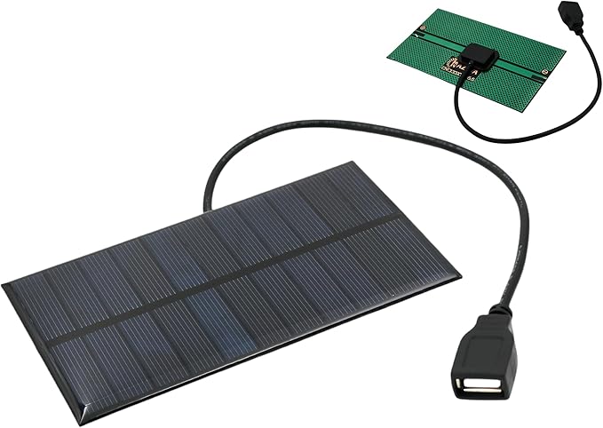 New Solar Panel Power Bank 1.65W 5.5V 300mA USB Portable Waterproof Mini Solar Panel,for Small Battery Products Hiking Camping