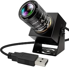 4K Webcam 1080P@120fps USB Steaming Camera with 3.6-10mm Varifocal Manual Lens,12Megapixel UVC Free Driver Compatible Computer, Plug and Play for Conferencing 3D Printer Industrial Security