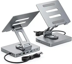 NXPGKEA iPad Pro USB C Hub Stand,10 in 1 4K@60Hz Multiport Adapter for iPad