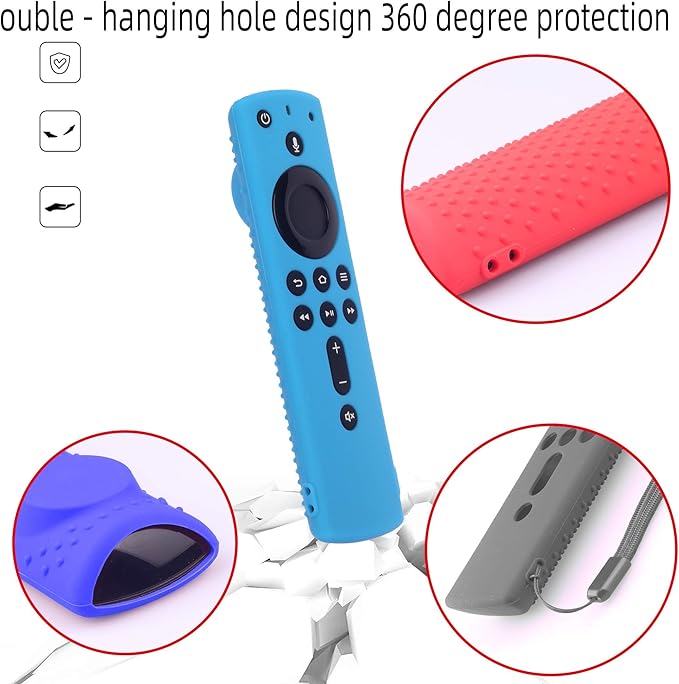Fir Stick Remote Cover F Stick TV firesticksticktv Remote Control Silicone Cover TV Remote Cover 4k Remote Cover Magnetic Silicone Remote Control Case (Blue)