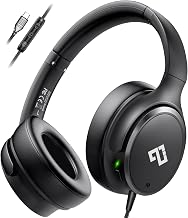 USB C Wired Headphones Active Noise Canceling Headphone Over Ear-Black - Image 1