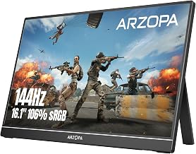 ARZOPA 16.1'' 144Hz Portable Gaming Monitor 106% sRGB - Z1FC - Image 1