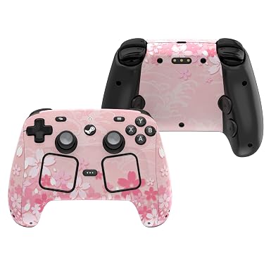 PlayVital for Steam Controller 2 Skin (3-Set), Cherry Blossoms Petals