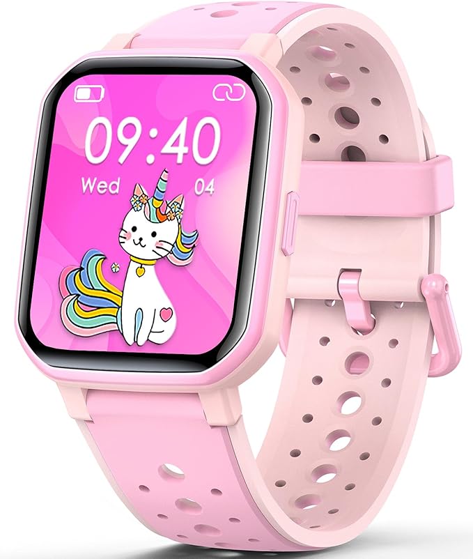 Smart Watch for Kids Teens, No Phone Needed Fitness Tracker Boy Girls Watch with 19 Sport Modes, Pedometer, Sleep Monitor, Kids Watch Birthday Gifts Toy Gift for Girls Boys 6-16 (Pink)