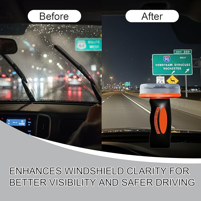 Umex Ogas Glass Cleaner - Streak-Free Windshield Cleaner& Glass Emulsion, Removes Tough Grease, Grime, Oil Film, and Water Spots for Car, Home, and Office (2 Pack, 3.38oz Each)