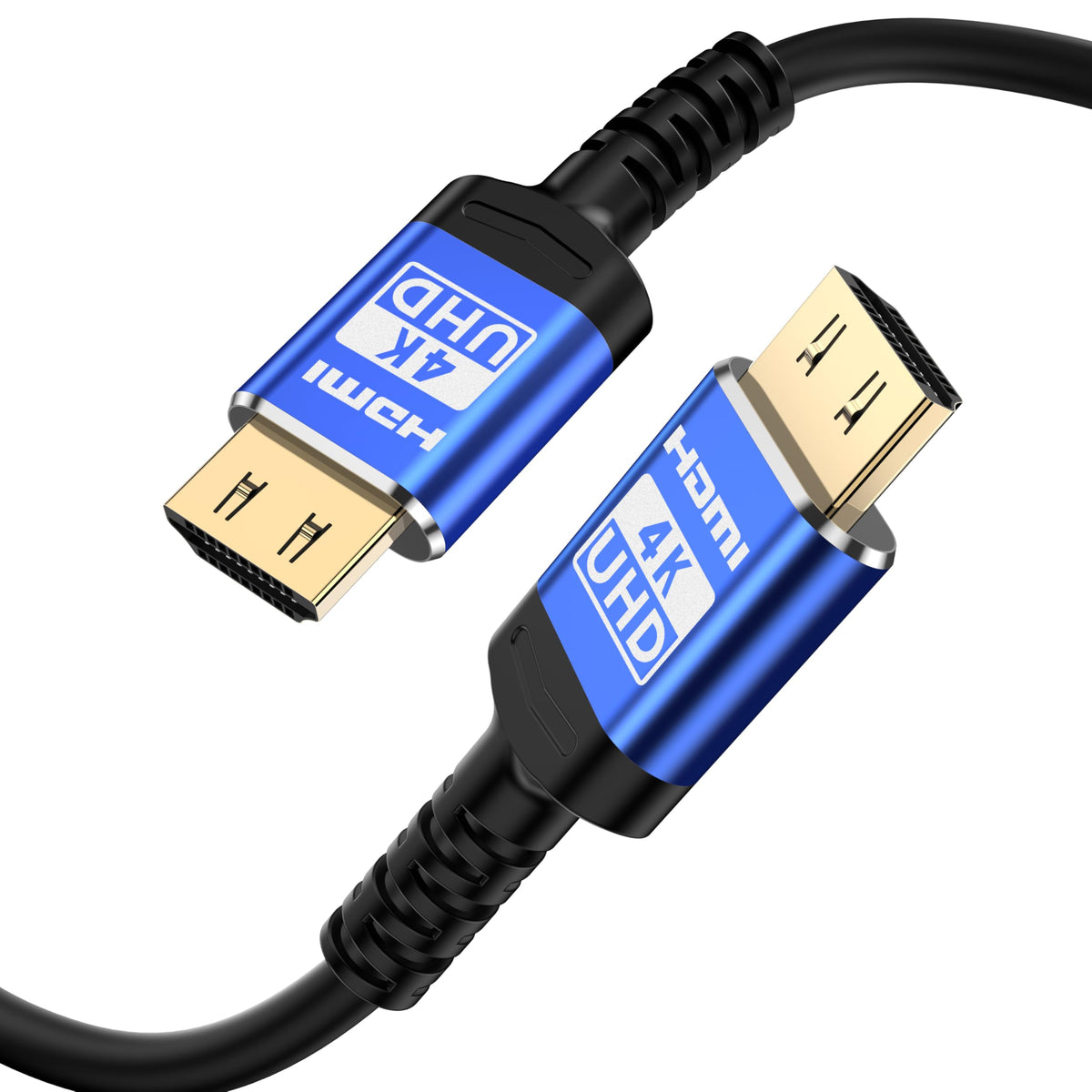 18Gbps hdmi Cable 10 ft with Gripping Connectors,4k Ultra high Speed Ethernet 2.0 Flexible Cord Support 4K@60Hz 4:4:4 HDR,HDCP2.2,ARC,3D and CEC for HDTV/PS4/3/Xbox/Monitor/Projector ect
